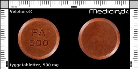 tyggetabletter 500 mg 