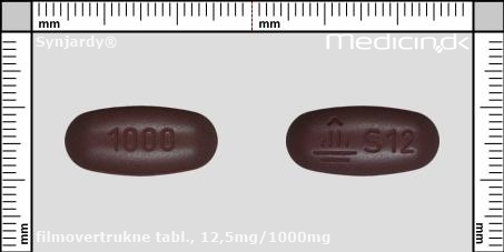 filmovertrukne tabletter 12,5mg/1000mg 