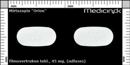 filmovertrukne tabletter 45 mg (Udfases)