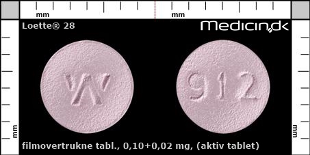 filmovertrukne tabletter 0,10+0,02 mg (aktiv tablet)
