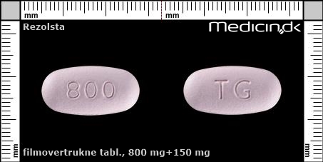 filmovertrukne tabletter 800 mg+150 mg 