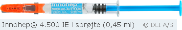 Innohep® 4.500 IE i sprøjte (0,45 ml)
