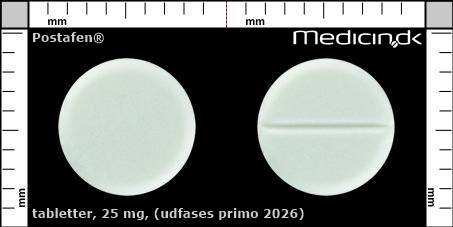 tabletter 25 mg (udfases primo 2026)