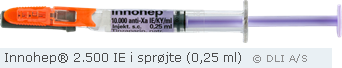 Innohep® 2.500 IE i sprøjte (0,25 ml)