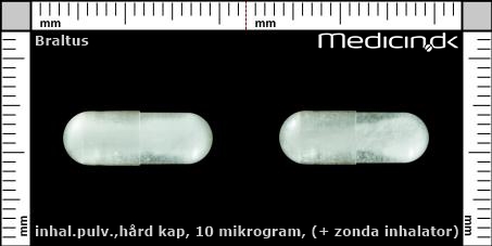 inhalationspulver, kapsler 10 mikrogram (+ Zonda inhalator)