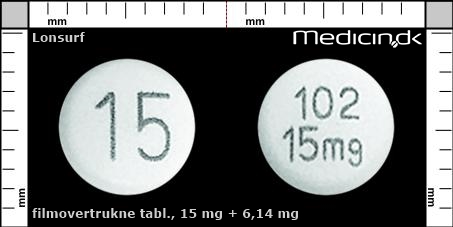 filmovertrukne tabletter 15 mg + 6,14 mg 