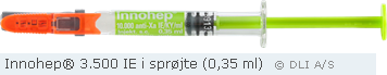 Innohep® 3.500 IE i sprøjte (0,35 ml)