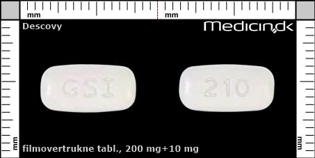 filmovertrukne tabletter 200 mg+10 mg 