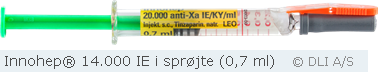 Innohep® 14.000 IE i sprøjte (0,7 ml)