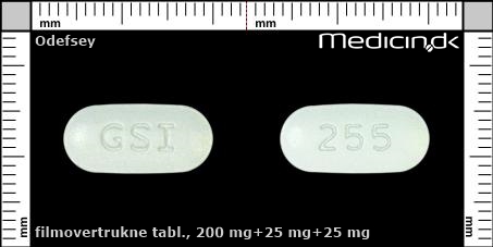 filmovertrukne tabletter 200 mg+25 mg+25 mg 