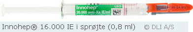 Innohep® 16.000 IE i sprøjte (0,8 ml)