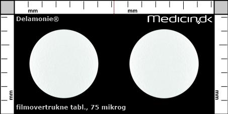filmovertrukne tabletter 75 mikrog 