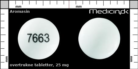 overtrukne tabletter 25 mg 