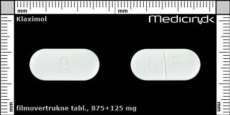 filmovertrukne tabletter 875+125 mg 