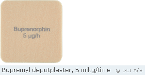 Bupremyl depotplaster, 5 mikg/time