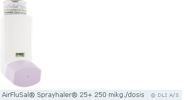 AirFluSal® Sprayhaler® 25+ 250 mikg./dosis