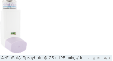 AirFluSal® Sprayhaler® 25+ 125 mikg./dosis