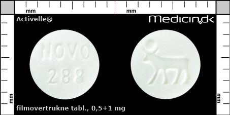 filmovertrukne tabletter 0,5+1 mg 