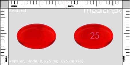 bløde kapsler 0,625 mg (25.000 IE)