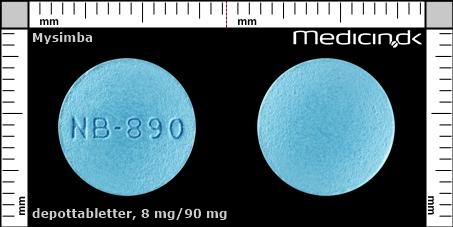 depottabletter 8 mg/90 mg 
