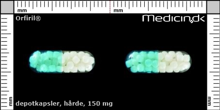 hårde depotkapsler 150 mg 