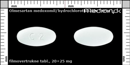 filmovertrukne tabletter 20+25 mg 