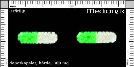 hårde depotkapsler 300 mg 