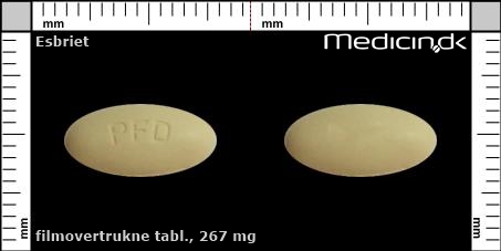 filmovertrukne tabletter 267 mg 