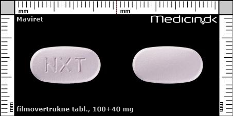 filmovertrukne tabletter 100+40 mg 