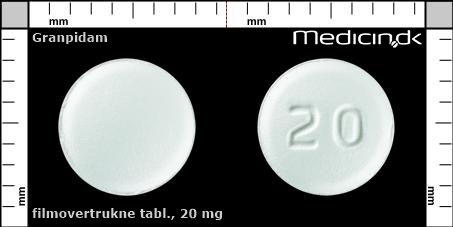 filmovertrukne tabletter 20 mg 