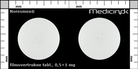 filmovertrukne tabletter 0,5+1 mg 