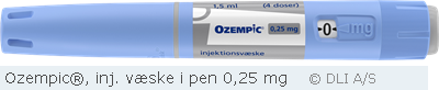 Ozempic®, inj. væske i pen 0,25 mg