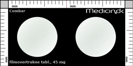 filmovertrukne tabletter 45 mg 