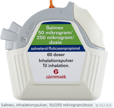Salmex, inhalationspulver, 50/250 mikrogram/dosis