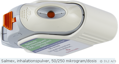 Salmex, inhalationspulver, 50/250 mikrogram/dosis