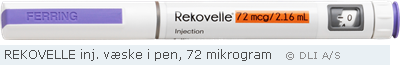 REKOVELLE inj. væske i pen, 72 mikrogram