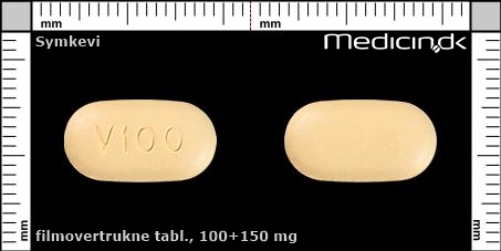 filmovertrukne tabletter 100+150 mg 