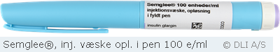 Semglee®, inj. væske opl. i pen 100 e/ml