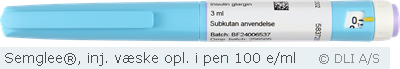 Semglee®, inj. væske opl. i pen 100 e/ml