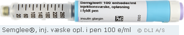 Semglee®, inj. væske opl. i pen 100 e/ml