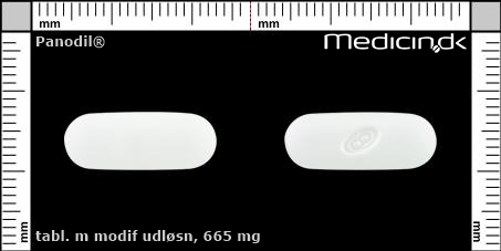 tabletter med modificeret udløsning 665 mg 