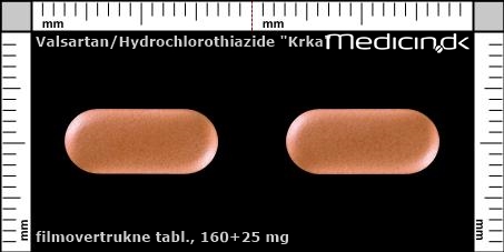 filmovertrukne tabletter 160+25 mg 