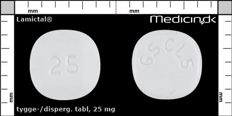 Tygge-/dispergibel tablet 25 mg 