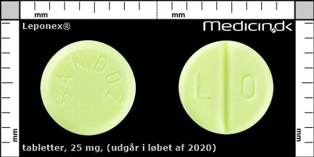 tabletter 25 mg (udgår i løbet af 2020)