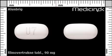filmovertrukne tabletter 90 mg 