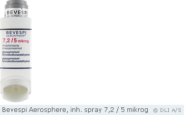 Bevespi Aerosphere, inh. spray 7,2 / 5 mikrog