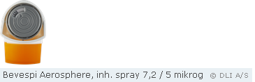 Bevespi Aerosphere, inh. spray 7,2 / 5 mikrog