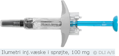 Ilumetri inj.væske i sprøjte, 100 mg