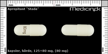 hårde kapsler 125+80 mg (80 mg)