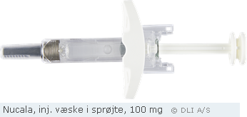 Nucala, inj. væske i sprøjte, 100 mg